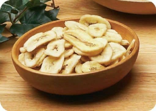 Sri Lanka 100% natural dried dehydrated banana fruit chips 50g