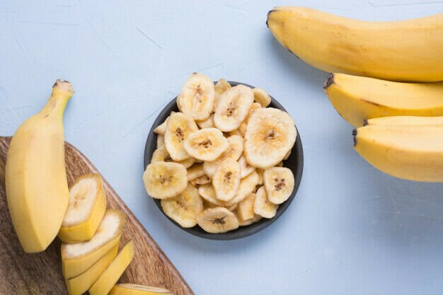 Sri Lanka 100% natural dried dehydrated banana fruit chips 50g