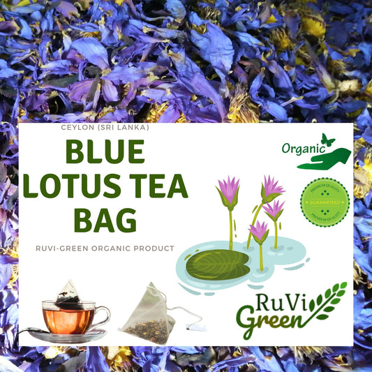 Organic Blue Lotus Tea Bag Nymphaea caerulea Whole Flowers teabag Lucid Dreaming Tea
